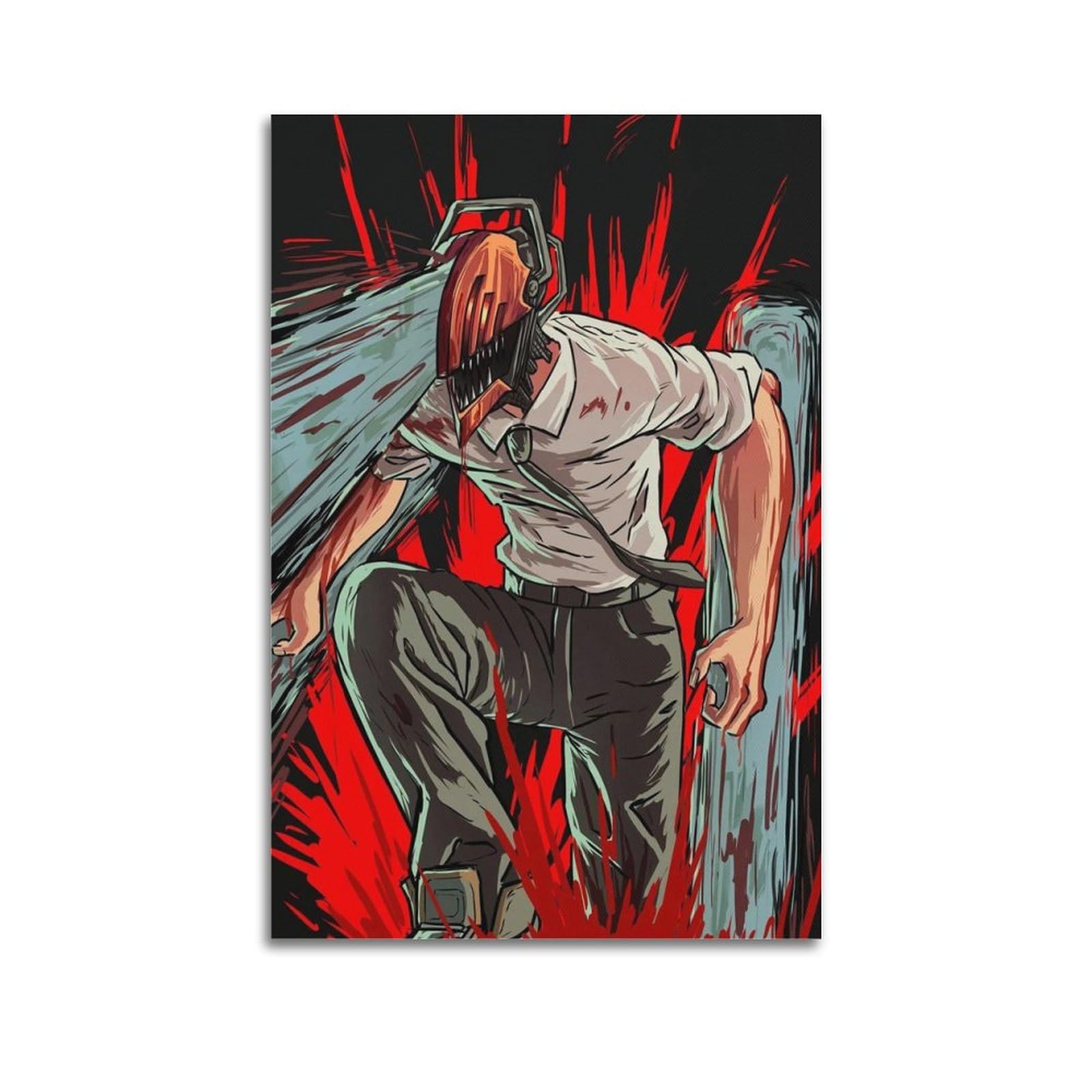 Poster Anime Chainsaw Man 53 Sur Toile - Décoration Murale - Pour Salon, Chambre à Coucher - Style Sans Cadre - 50 X 75 Cm