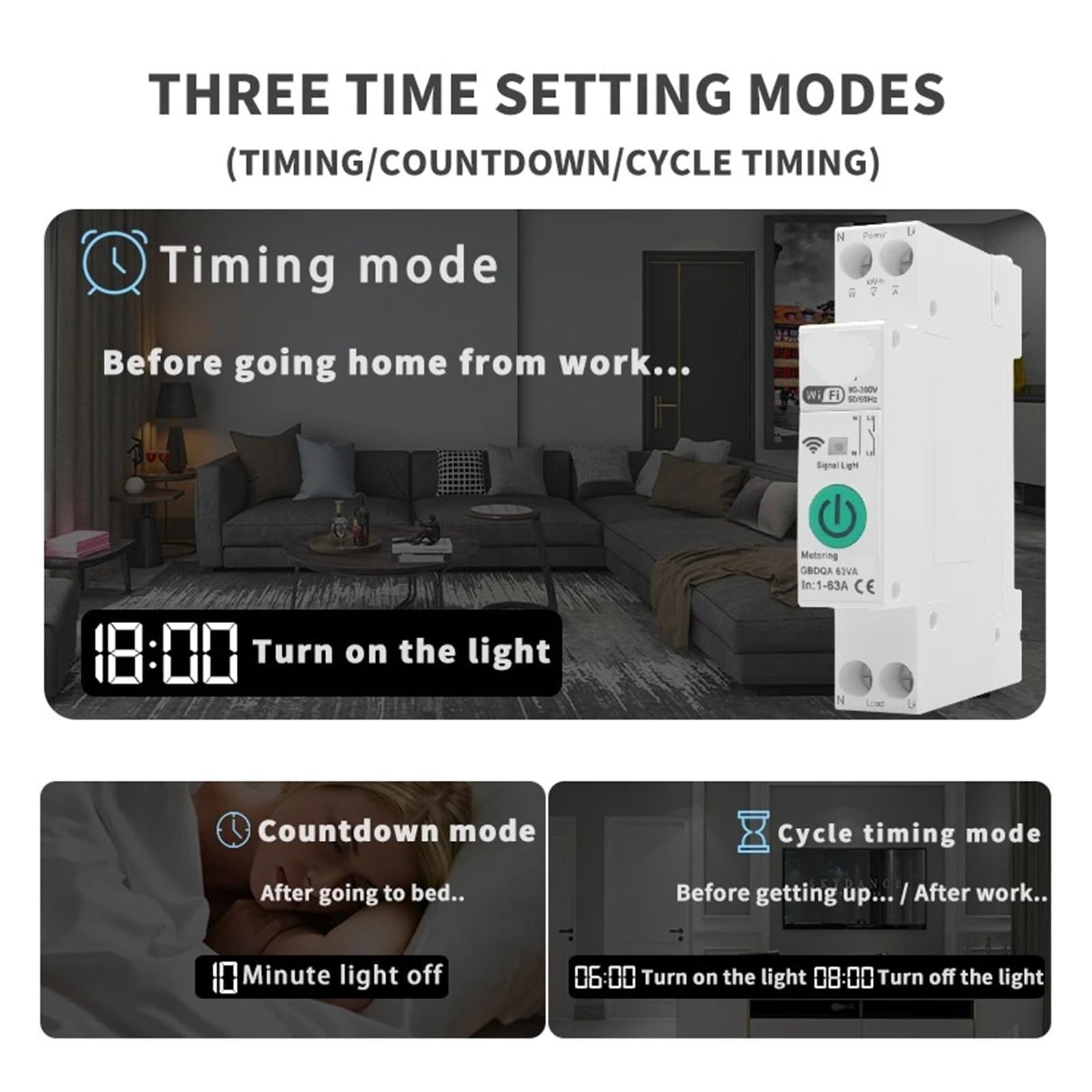 Interruttore Automatico, Compatibile Con GBDQA, Modulo WiFi TUYA