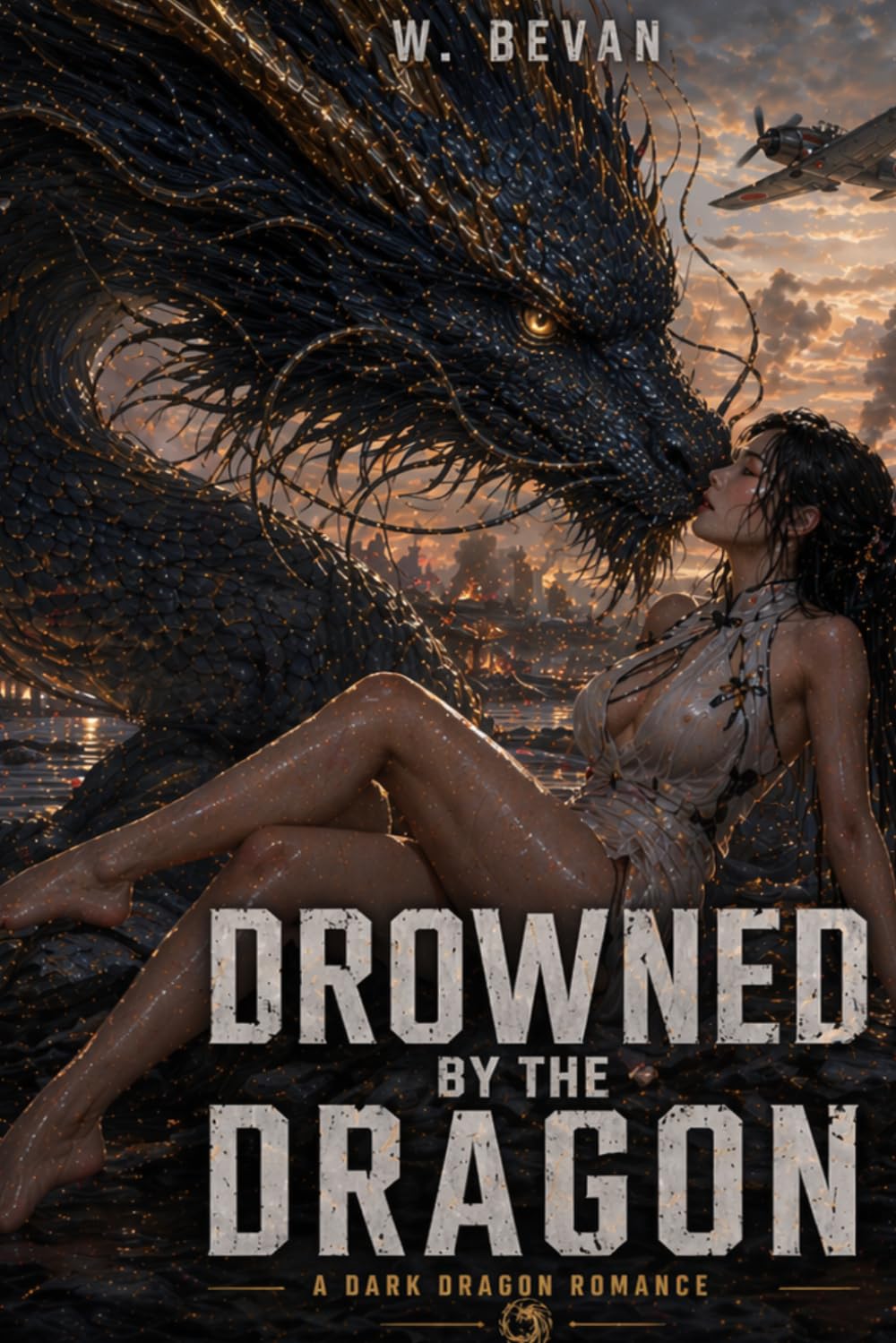 Drowned by a Dragon: A Dark Dragon Romance of War, Vengeance, and a Forbidden Bond: 4 (Claimed by Dragons)