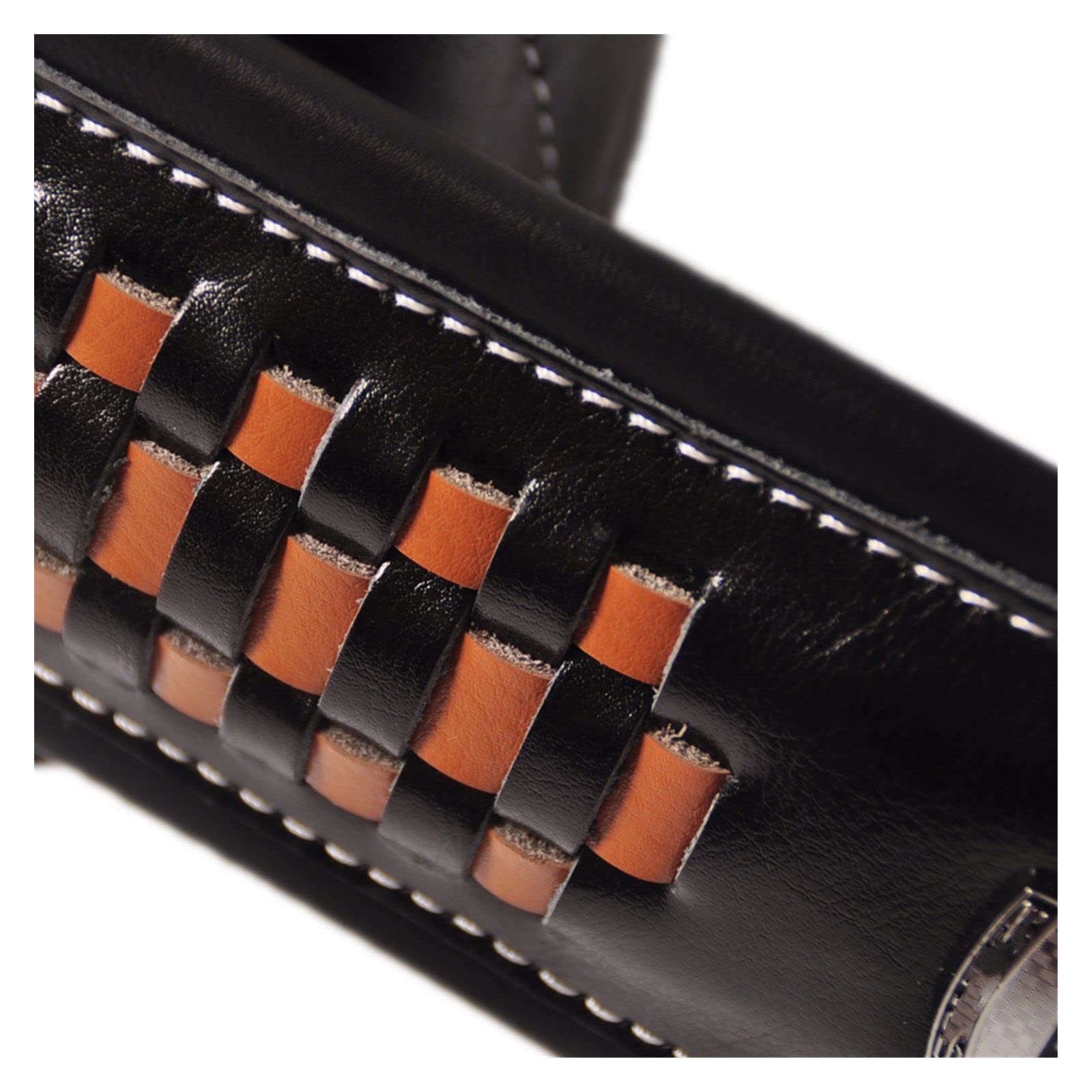 Correas de Guitarra de bajo eléctrico de Cuero Tejido a Mano, Correa de cinturón de Guitarra clásica Popular acústica Ajustable