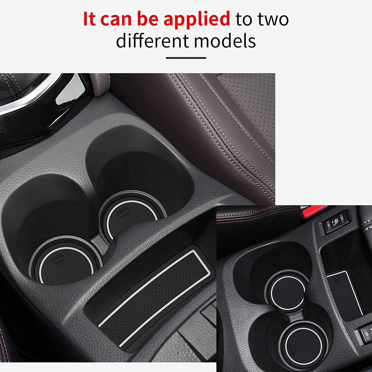 MARCHFA 16 Pièces Tapis Anti-Poussière Anti-Dérapants Intérieur Nissan Qashqai 2019-2021 - Rouge