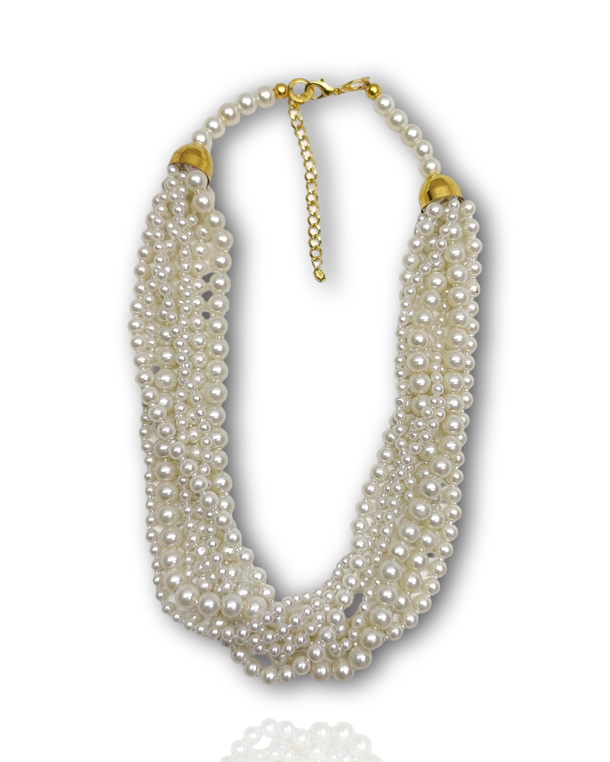DCA Pearls Classy Royal Necklace for Women's - (White)