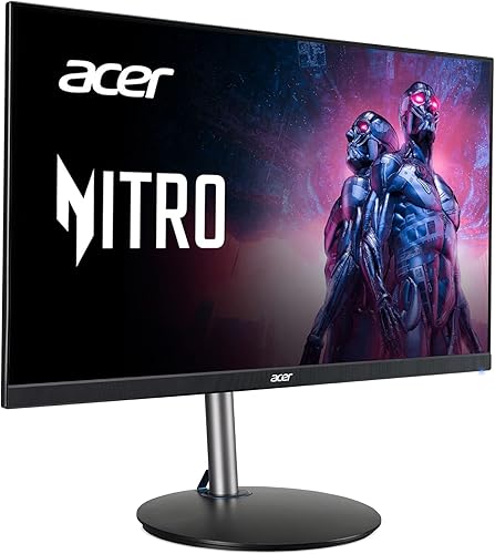 Vista 19 de Acer Nitro - Monitor para juegos de PC Full HD de 24.5 pulgadas 1920 x 1080 AMD FreeSync Premium Actualización de hasta 250 Hz 1 ms (VRB)
