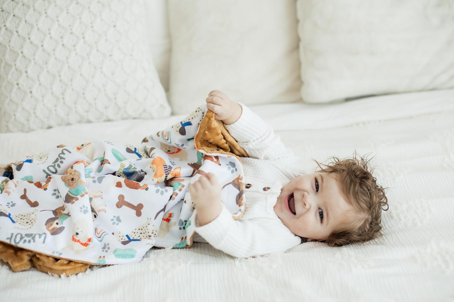 Honey Lemonade - Premium Soft Plush Lightweight Minky Dot Toddler Baby Blanket for Newborn 30"x40" - Soft Baby Blanket for Boys and Girls - (Snuggle Buddies) Unisex