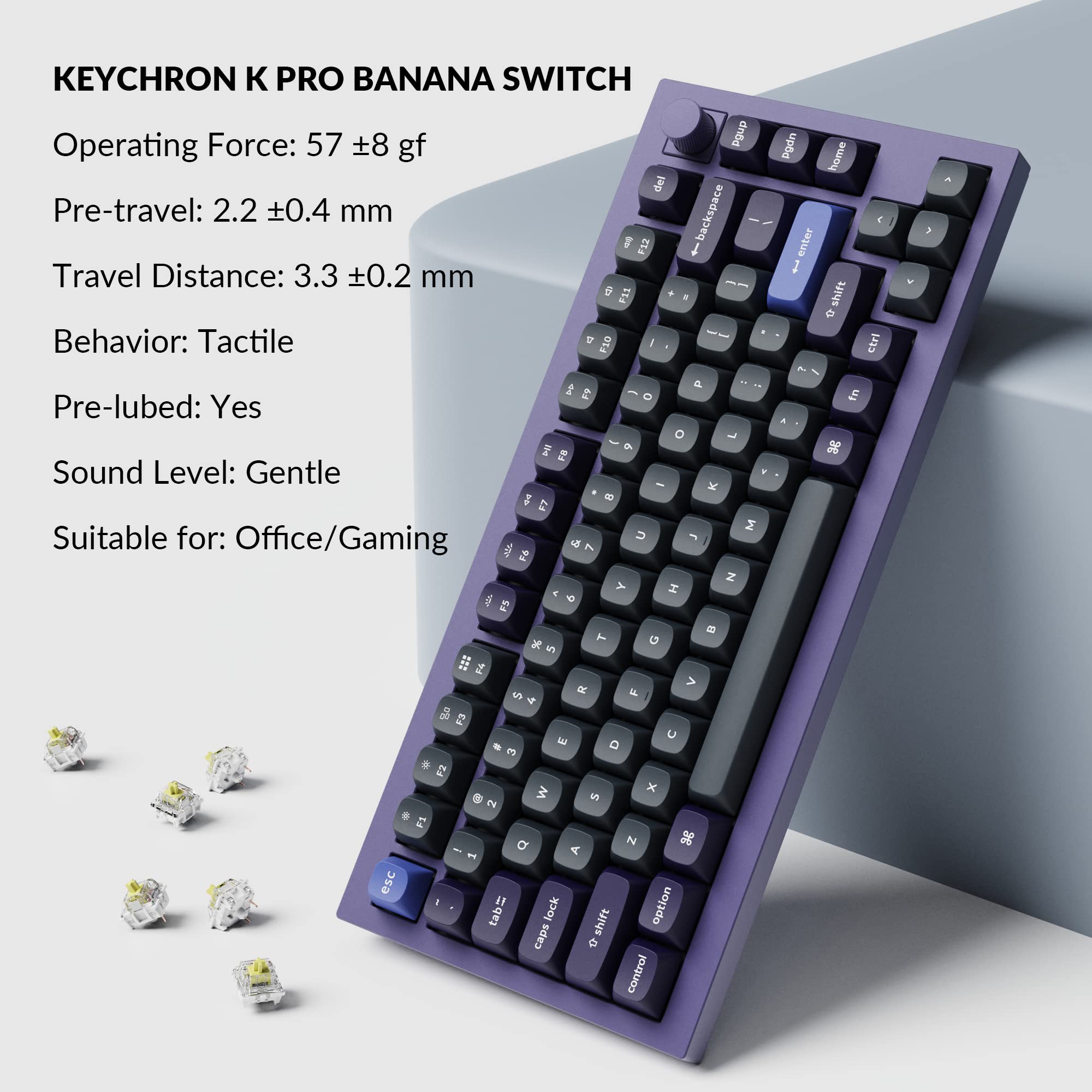 Keychron Q1 Knob 初期 有線モデル キーボード 75% VIA Amazon.com