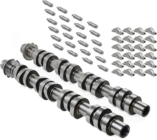 Miniatura 7 de GELUOXI Árbol de levas izquierdo y derecho, 24 elevadores de taqueta, kit de 24 brazos basculantes 5L1Z6250AA Reemplazo para Ford Expedition F150