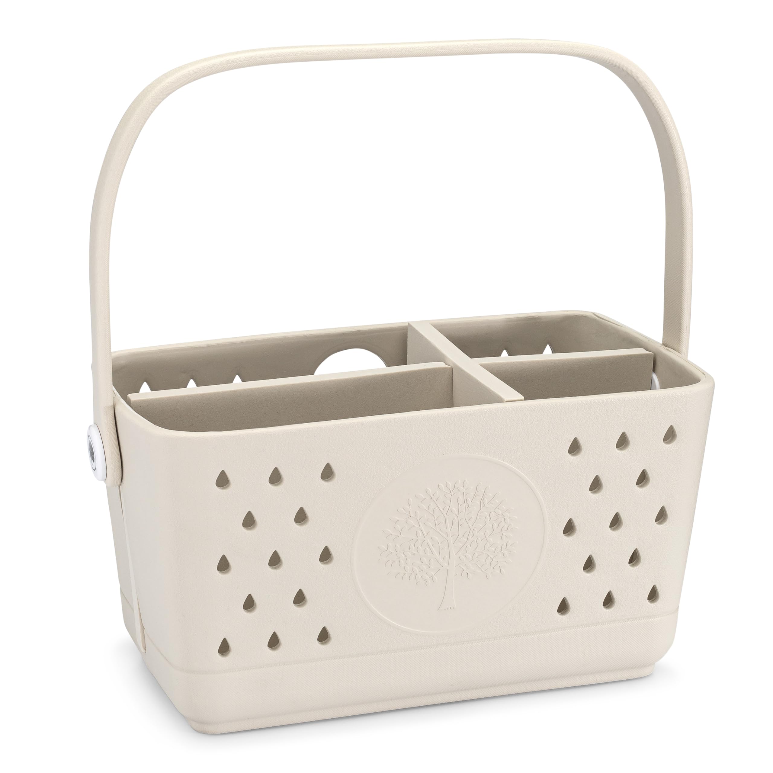 Parker Baby 3 Piece Bath Caddy Insert BPA Free Food Grade Shower Caddy Organizer for Toys Supplies Quick-Dry