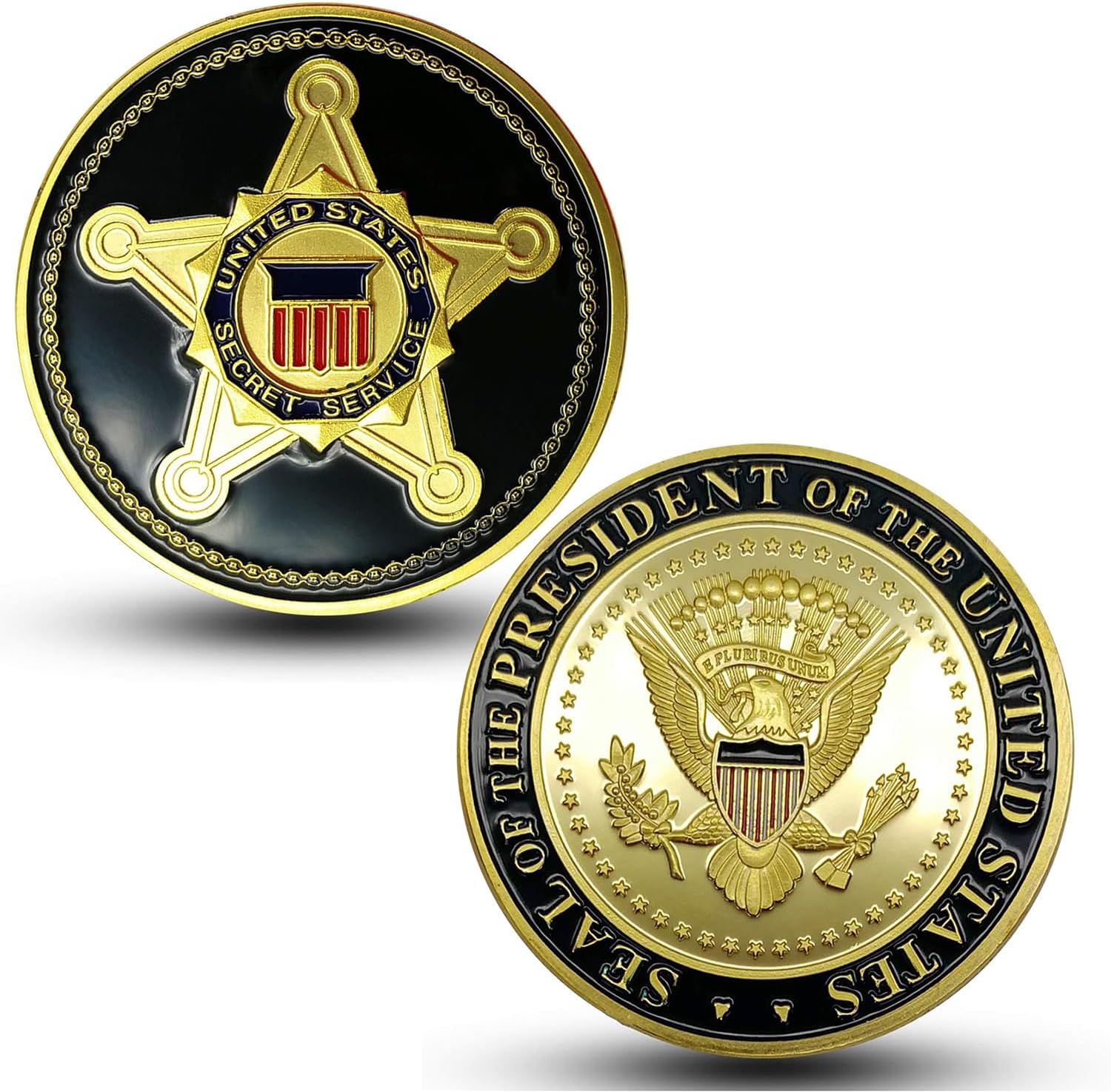US Secret Service Challenge Coin Counter Assault Team Collectible Coin (Pack of 6)