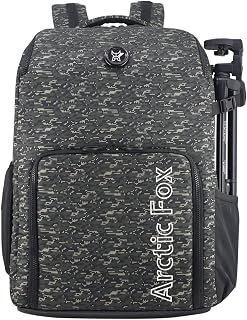 Arctic Fox Camera Bag for Polariod/DSLR Camera with Lens, 15.5 Inch Laptop and Tripod Holder (Green) Price In India
