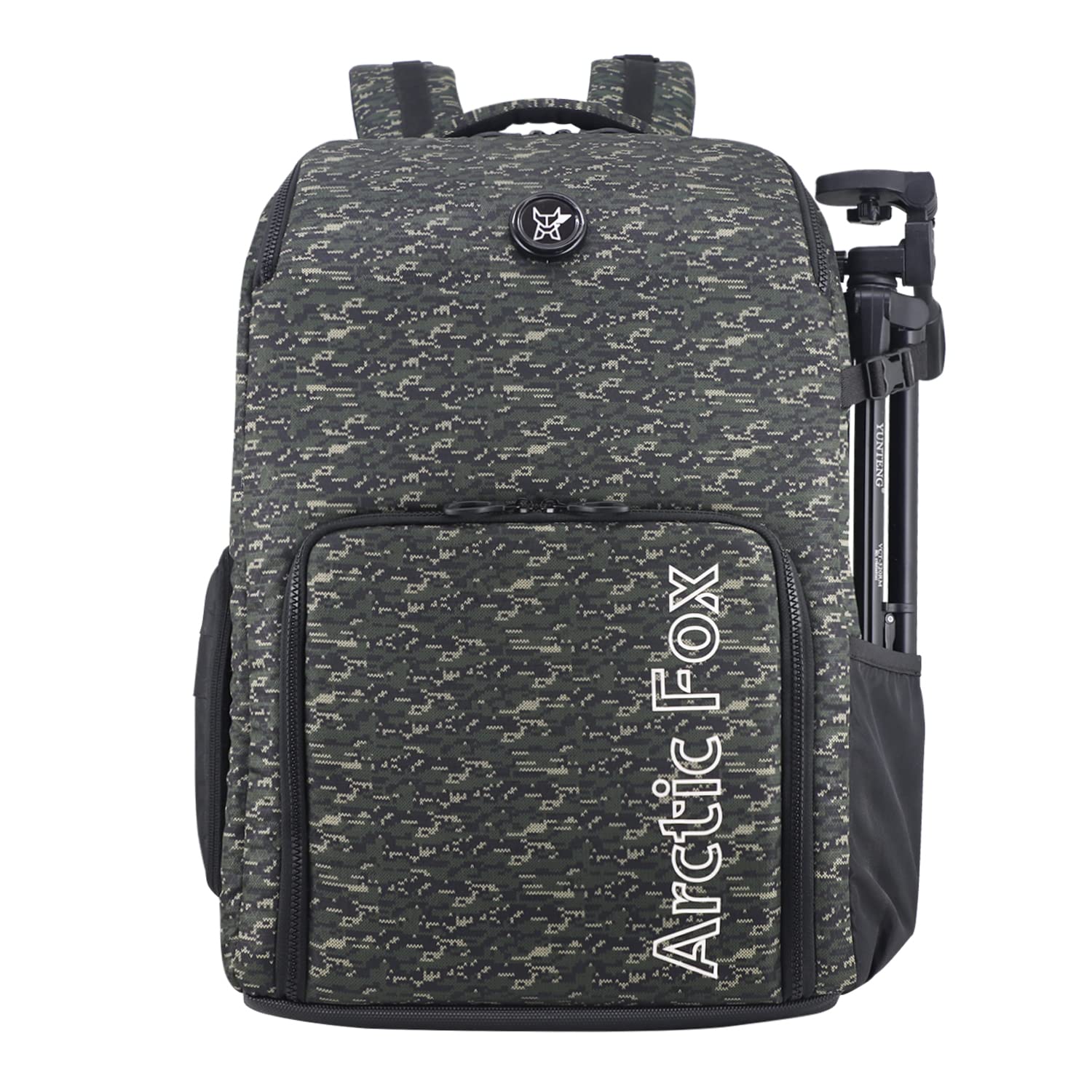 Arctic Fox Camera Bag for Polariod/DSLR Camera with Lens, 15.5 Inch Laptop and Tripod Holder (Green)