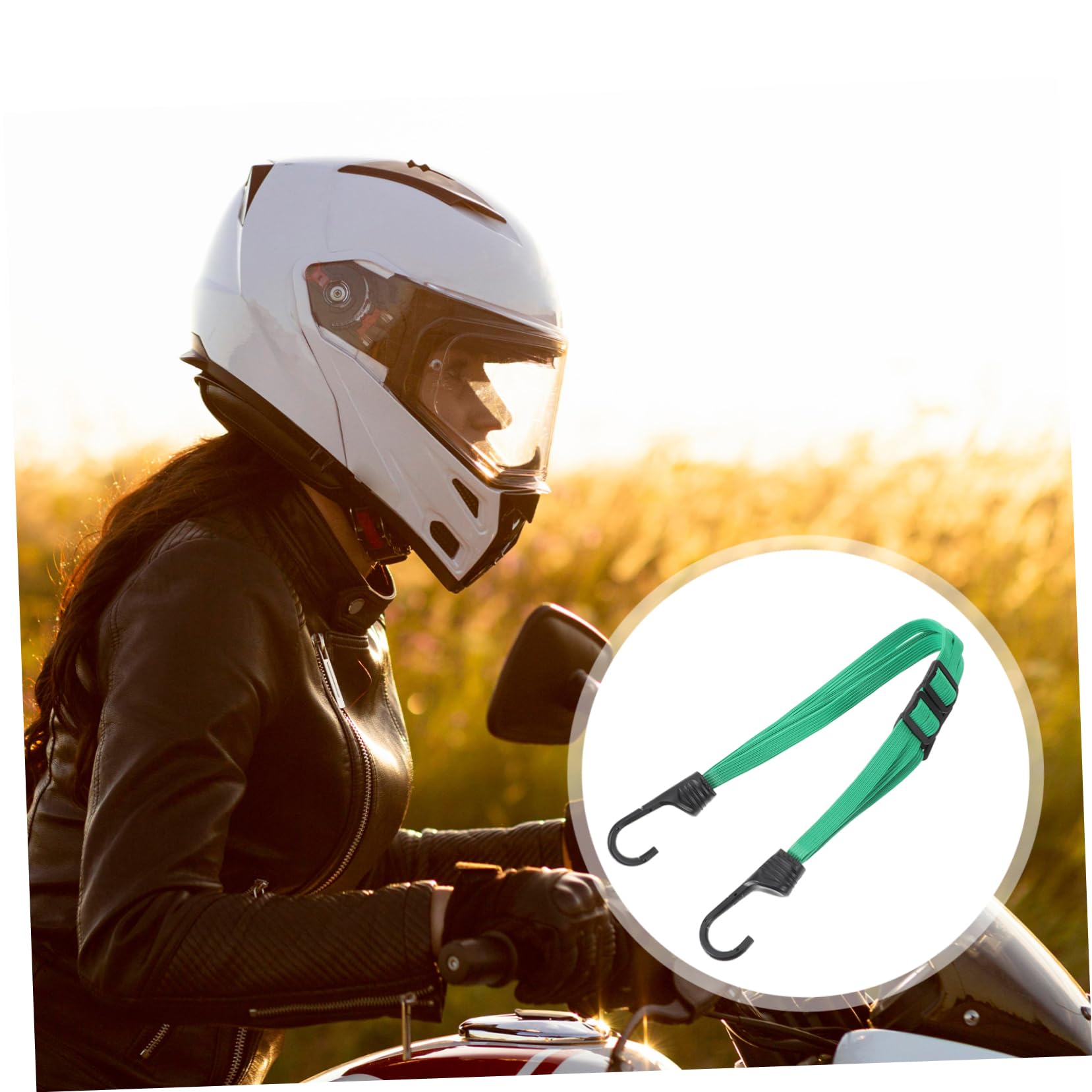 MAGICLULU Net Strap Elastic Cargo Tie Down Strap for Helmets Lightweight Binding Rope for Bikes Outdoor Activities