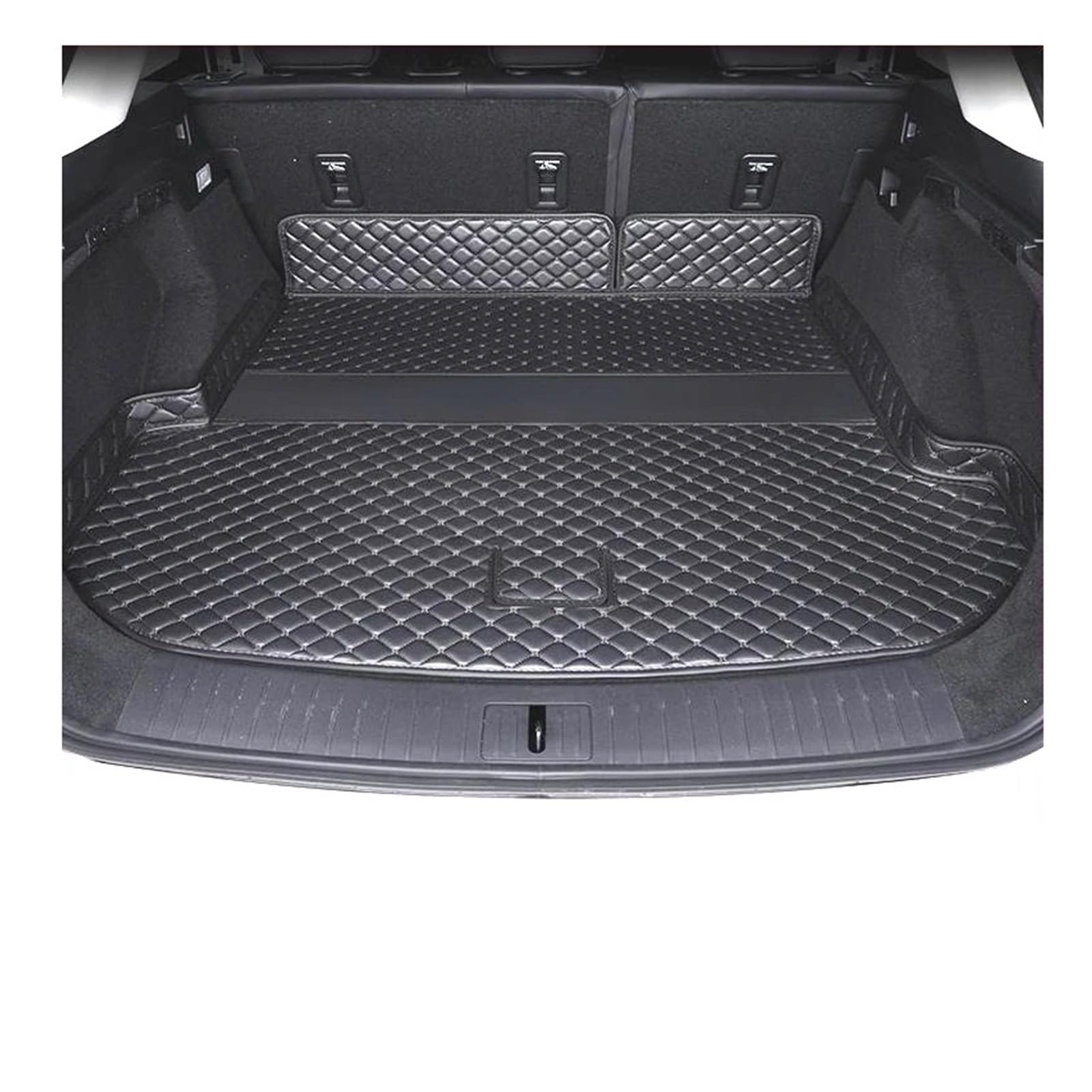 Kofferraum Schutzmatte Für OMODA 9 Für SHS Für PHEV 2024 2025 Auto Kofferraum Matte Hinten Stamm Liner Fracht Schutz Leder Innen Auto Kofferraumwanne(Black)