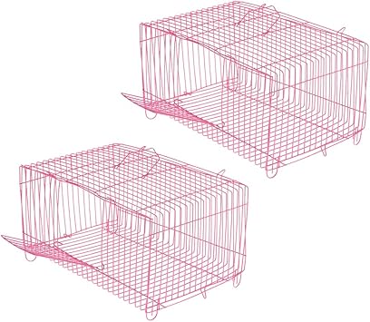 Amazon F Fityle 2匹の小さいペットハムスターのウサギの家の折るおりの小さい動物の木枠 F Fityle 飼育ケース ケージ 通販