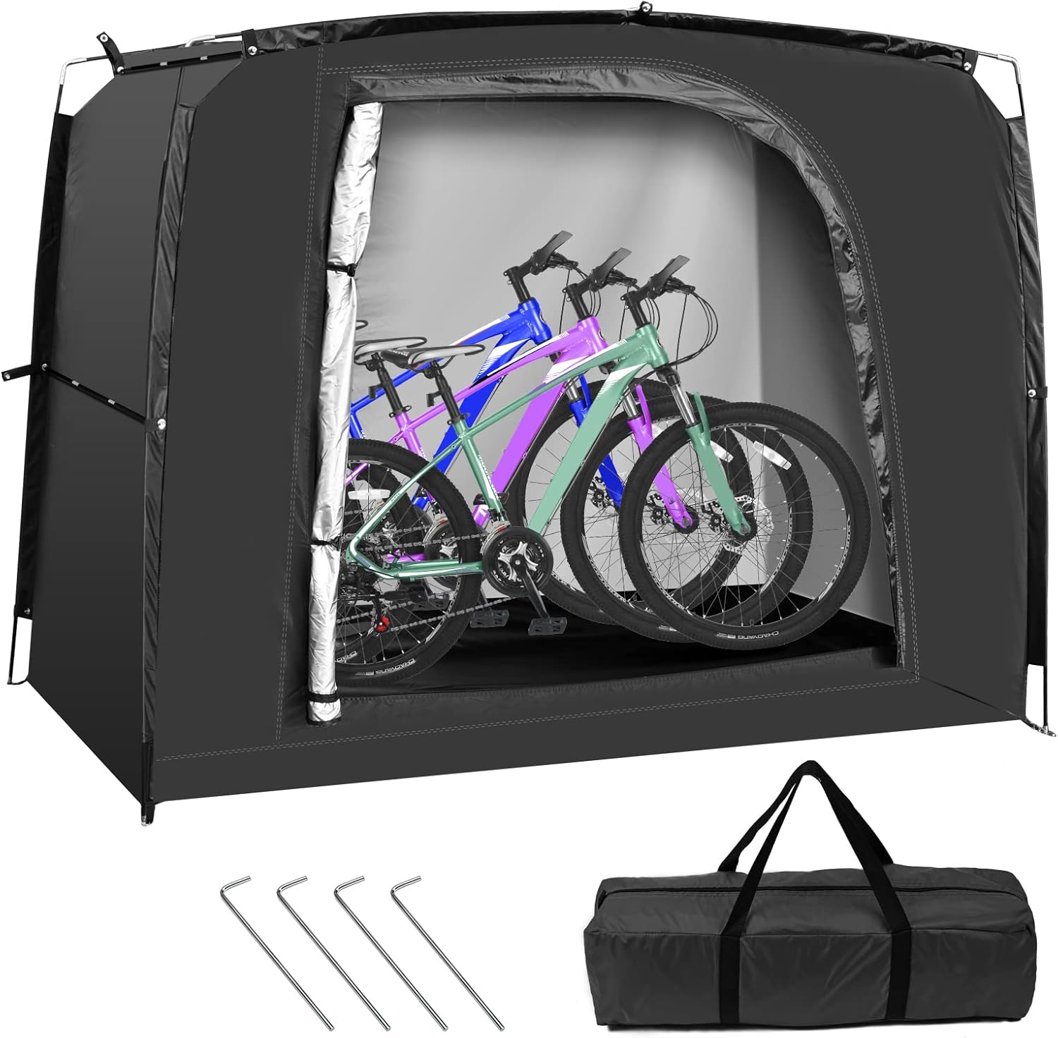 Roll In Small Bike Tent Outdoor Bike Storage Tent, With Removable Waterproof Sun Protection Cover Made Of Outdoor Storage