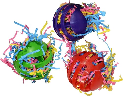 Miniatura 2 de Super Bird Creations SB760 - Juego de 3 bolas de gofres para pájaros, varía