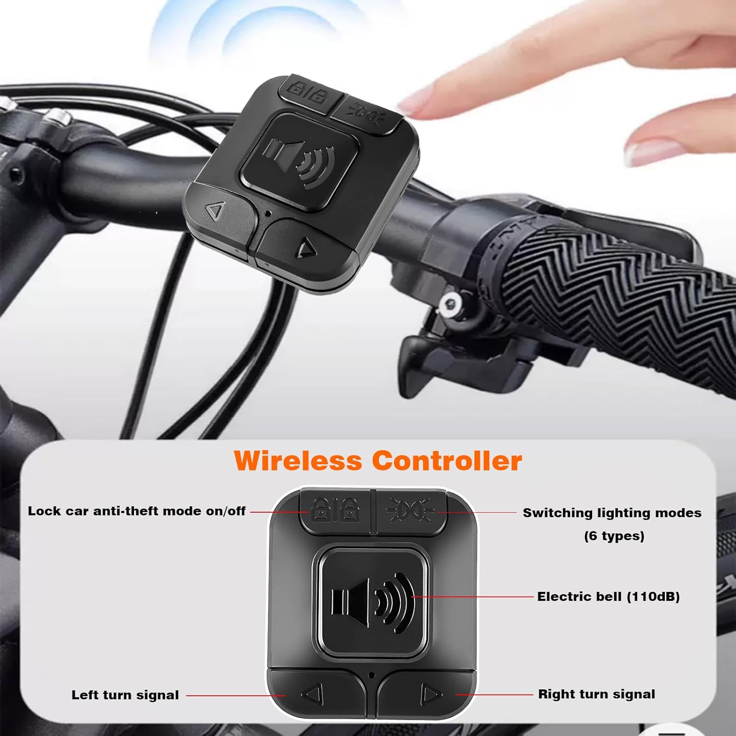 Smart Bike Tail Lights with Turn Light Waterproof IP65 luz para Bicicleta USB Rechargeable Ultra Bright Safety Warning Anti Theft Alarms Cycling Taillight Bike Taillights
