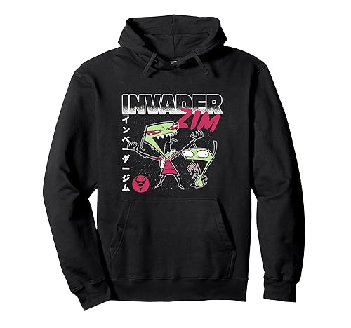 Invader Zim Maniacal Laugh Zim and Gir Y2K Cartoon Pullover