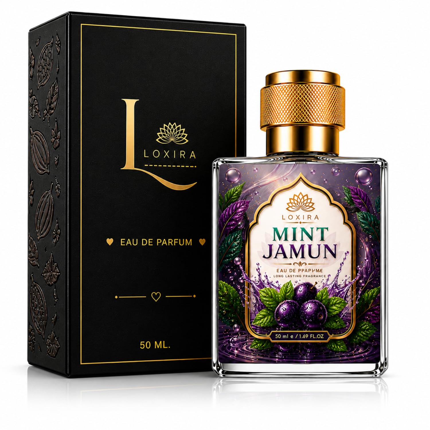 Mint Jamun Eau De Parfum 50ML | Long Lasting Fresh Fruity Luxury Perfume for Men & Women | Premium Daily Wear & Party Fragrance-image-25