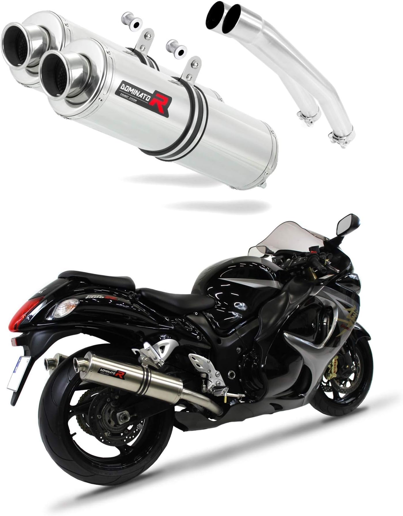 Exhaust Silencer Muffler ST compatible with GSXR 1300 Hayabusa 2008-2019