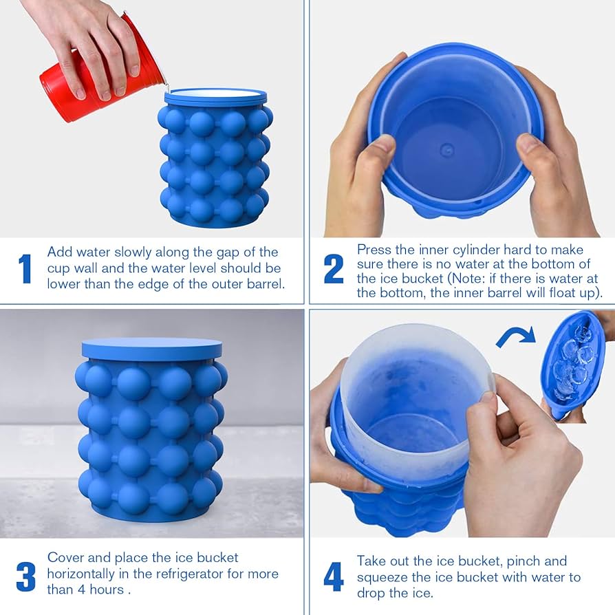 Amazon.com: ALLADINBOX Ice Cube Mold Ice Trays, Large