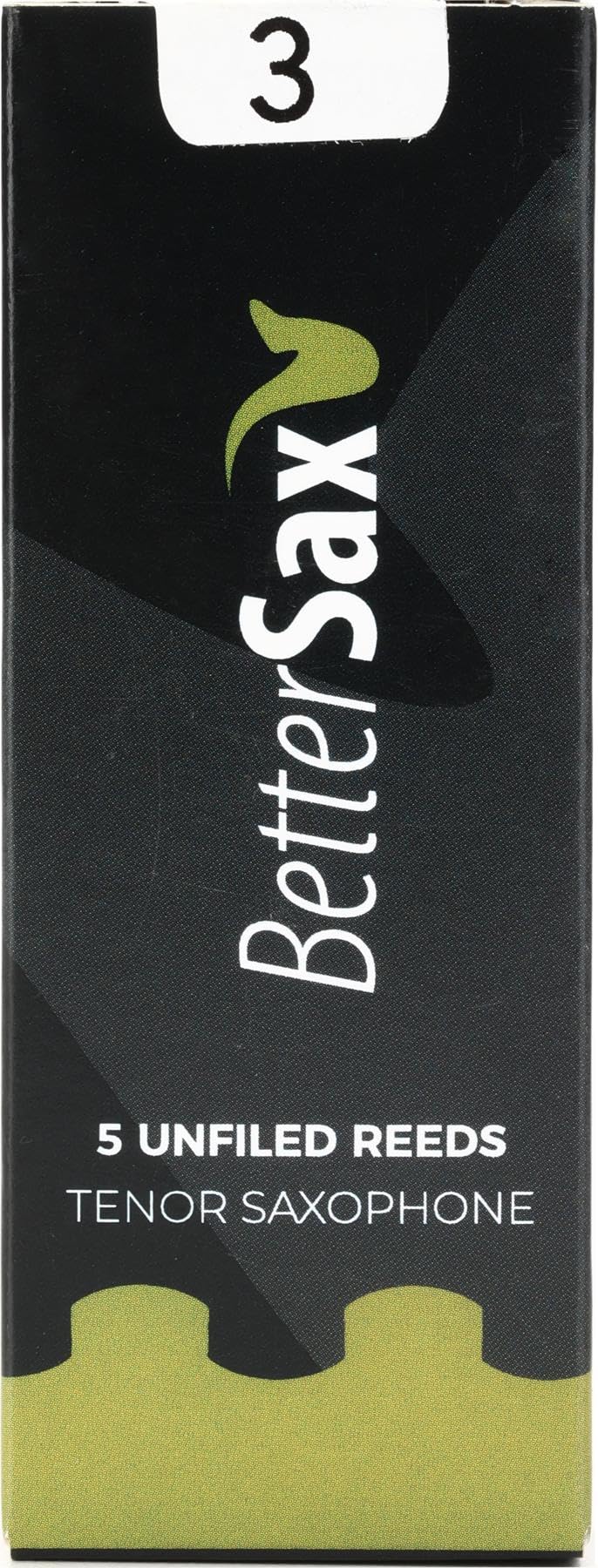 BetterSaxTenor Saxophone Jazz Cut Reeds (Strength 3.0, 5-Pack) - Premium Quality Reeds Offering Excellent Performance and Rich Tone for Professional Jazz Musicians, Students, and Band Members