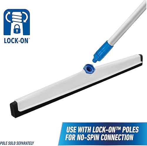 Miniatura 8 de Unger Escobilla profesional AquaFlex para suelo de superficie desigual con protección contra salpicaduras, 22 pulgadas