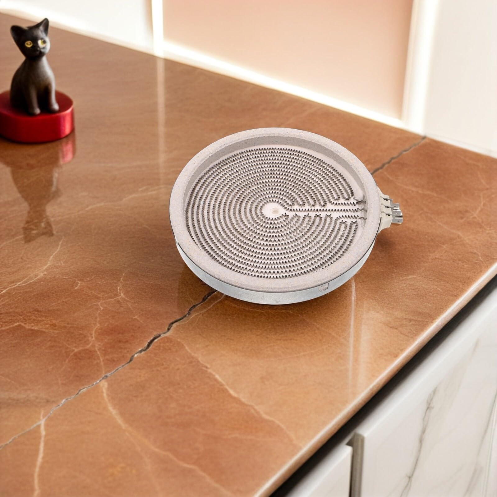 SHINEOFI Elemento Riscaldante per Piano Cottura Elettrico 20 CM Bobina di Ricambio Piastra Riscaldante per Cucina Elettrica Sostituzione Bruciatore per Uso Domestico e Ufficio