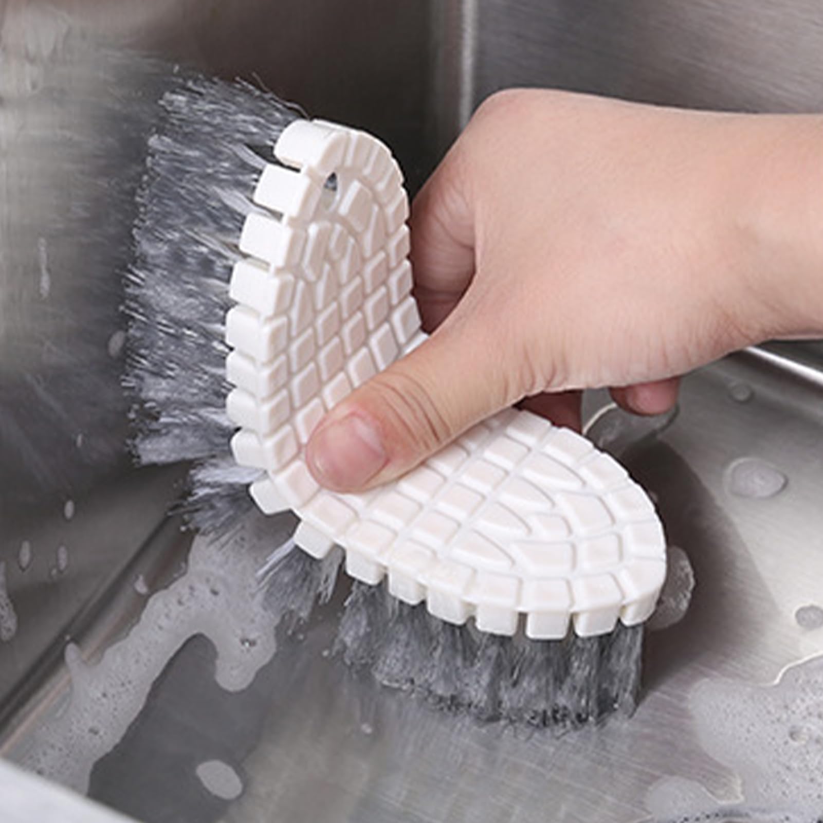 Cepillo de lavandería -15.5 * 5.8 * 4 cm CM Scrubbing Brushes, Soft Bristle Cepillo de Limpieza de Zapatillas de Agarre | Cepillos de Limpieza de hogares de Calidad para el baño Bañ