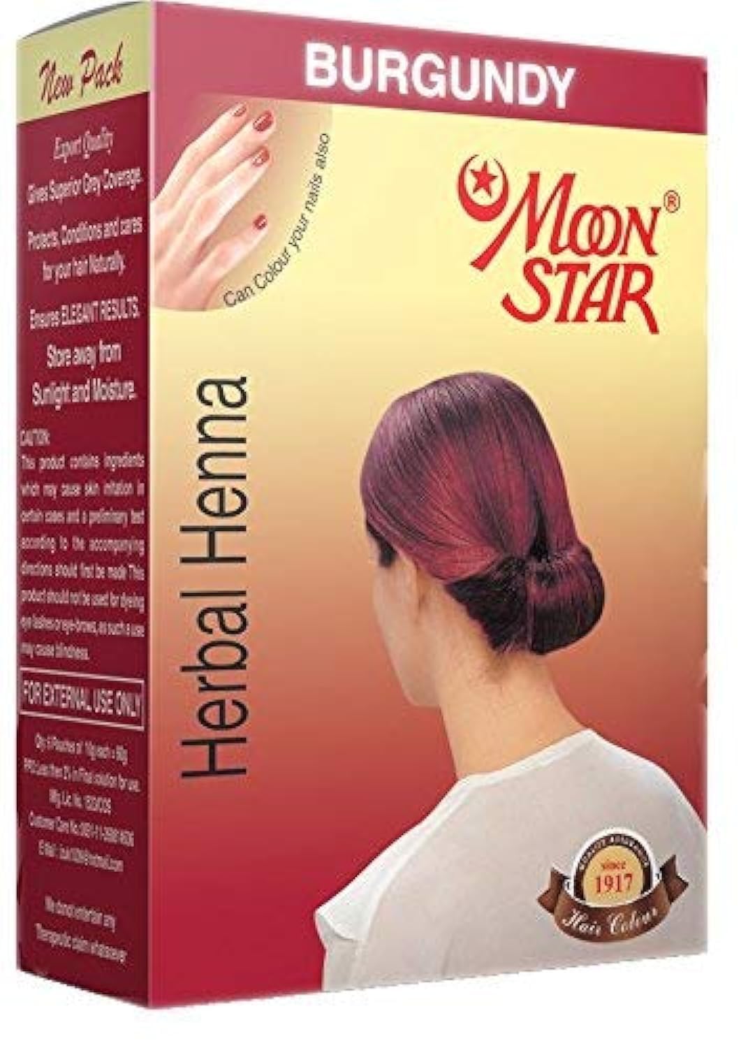 Moon Star Herbal Henna Burgundy Hair Colour, 60 Gms (Pack of 6)-picture-47