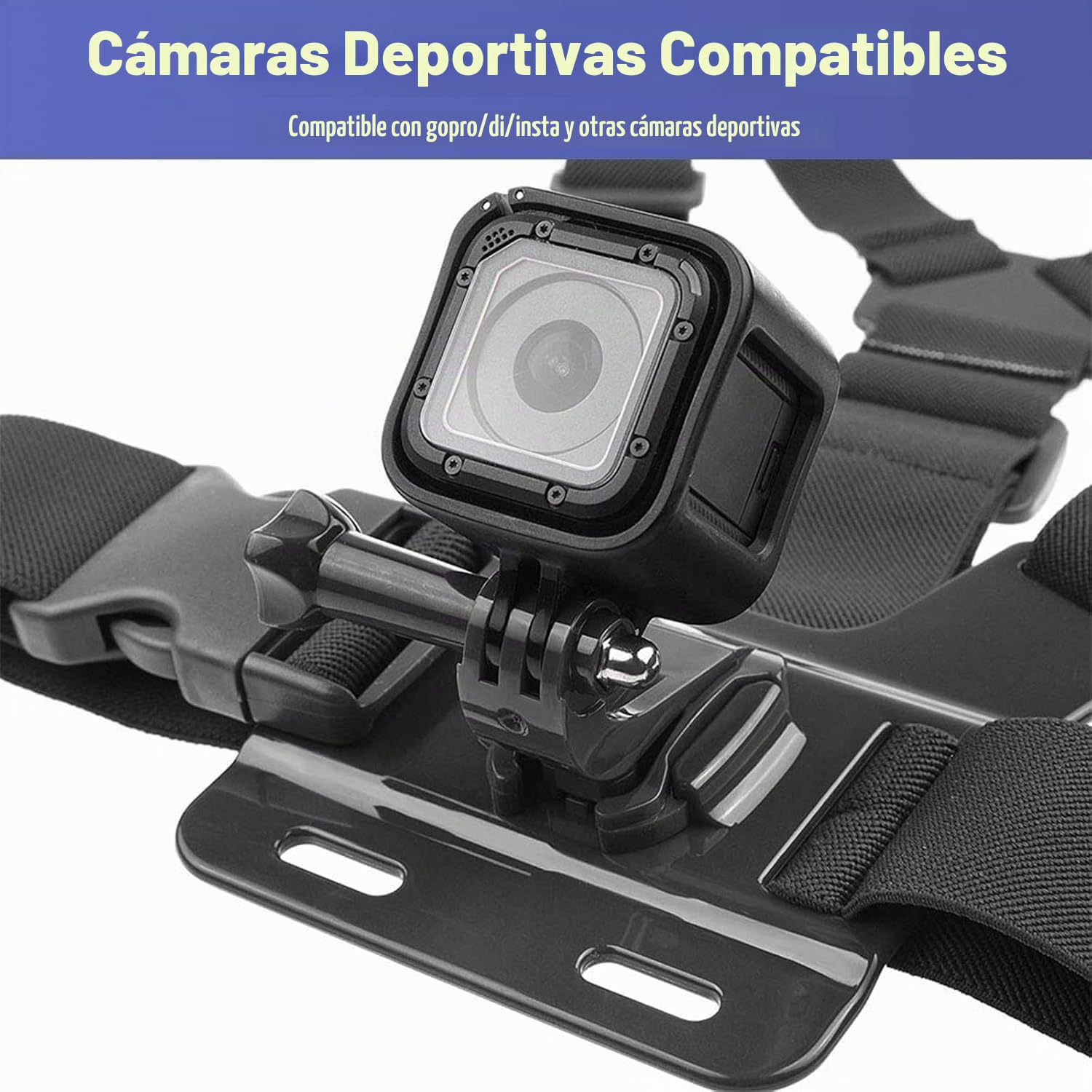 Soporte de Pecho para Teléfono Arnés Chesty Cinturón Cámara Acción Compatible GoPro DJI Osmo SJCAM Samsung Galaxy Ciclismo Esquí Trekking