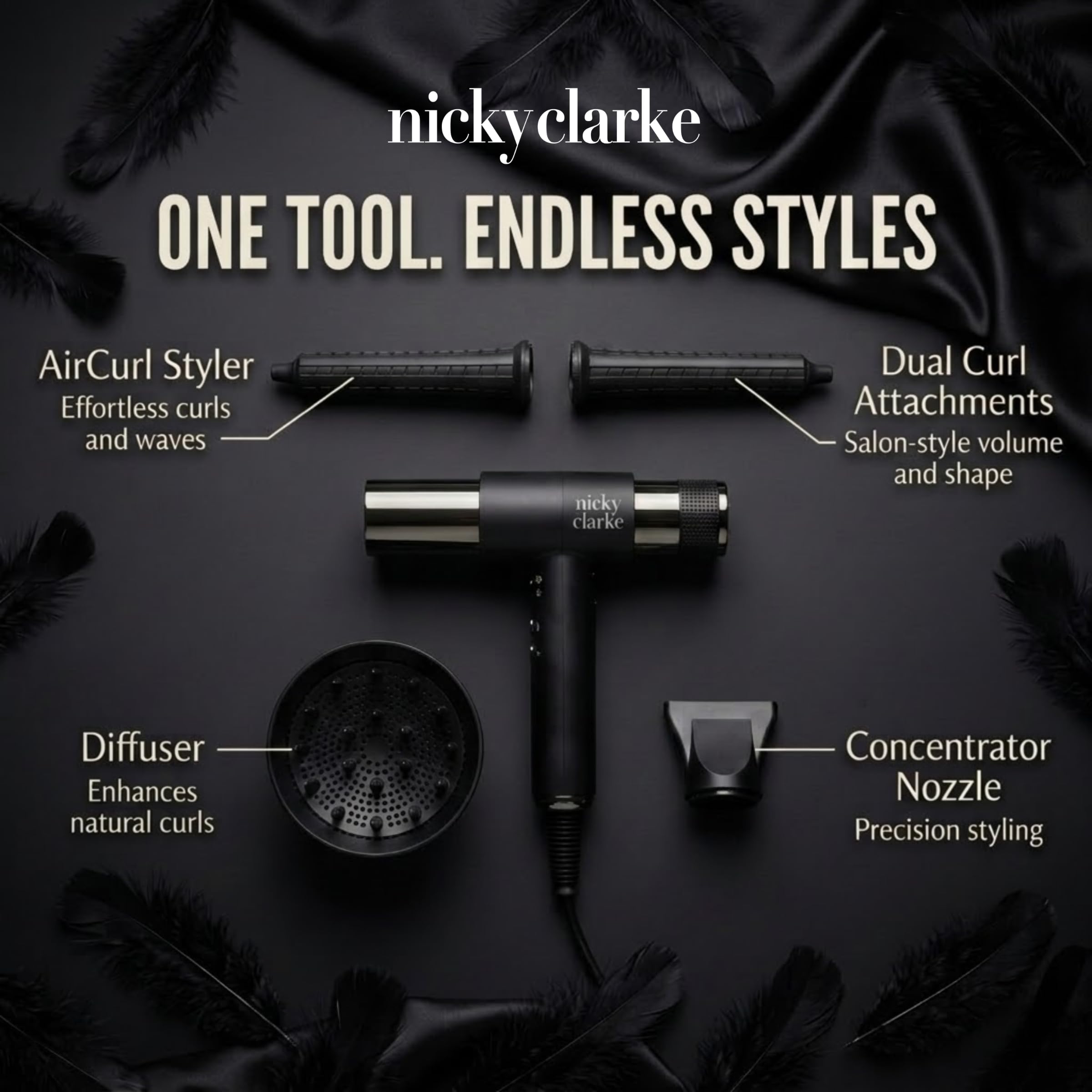 Amazon.com : Nicky Clarke Airstyle Pro Infrared Ionic Hair Dryer