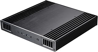 Akasa Plato X8 | Intel 8th Gen NUC (Bean Canyon) | 38.5mm high | PC Fanless Case | Aluminium | VESA | IR | Microphone | Heatsink | CPU Cooling | UCFF | 2.5" SSD HDD | A-NUC43-M1B…