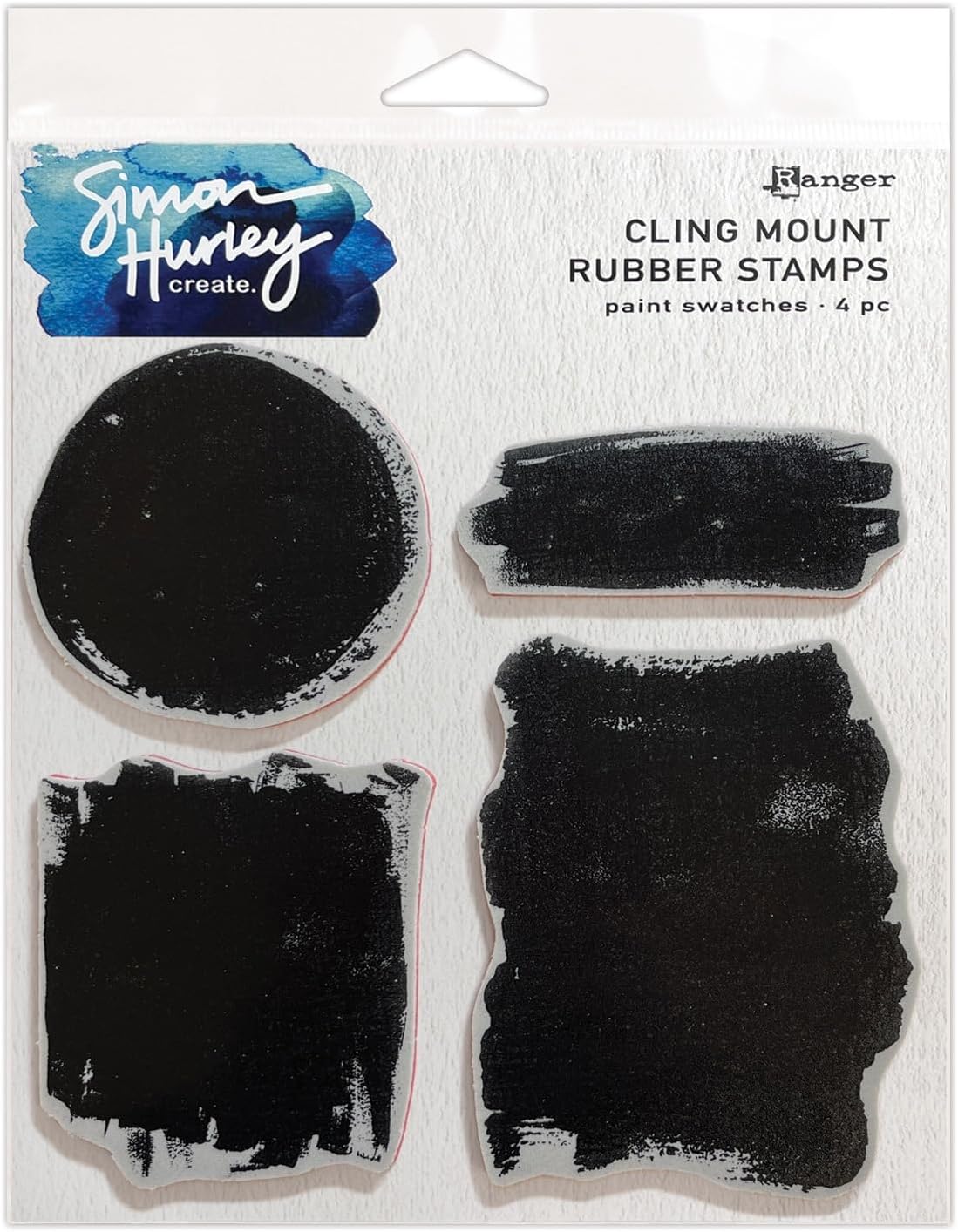 Simon Hurley Create. Cling Stamps 6"X6"-Paint Swatches