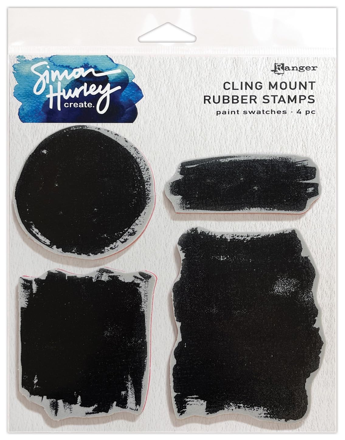 Cling Stamps Simon Hurley Paint Swatches sellos de caucho de 6x6 pulgadas para fondos de scrapbook