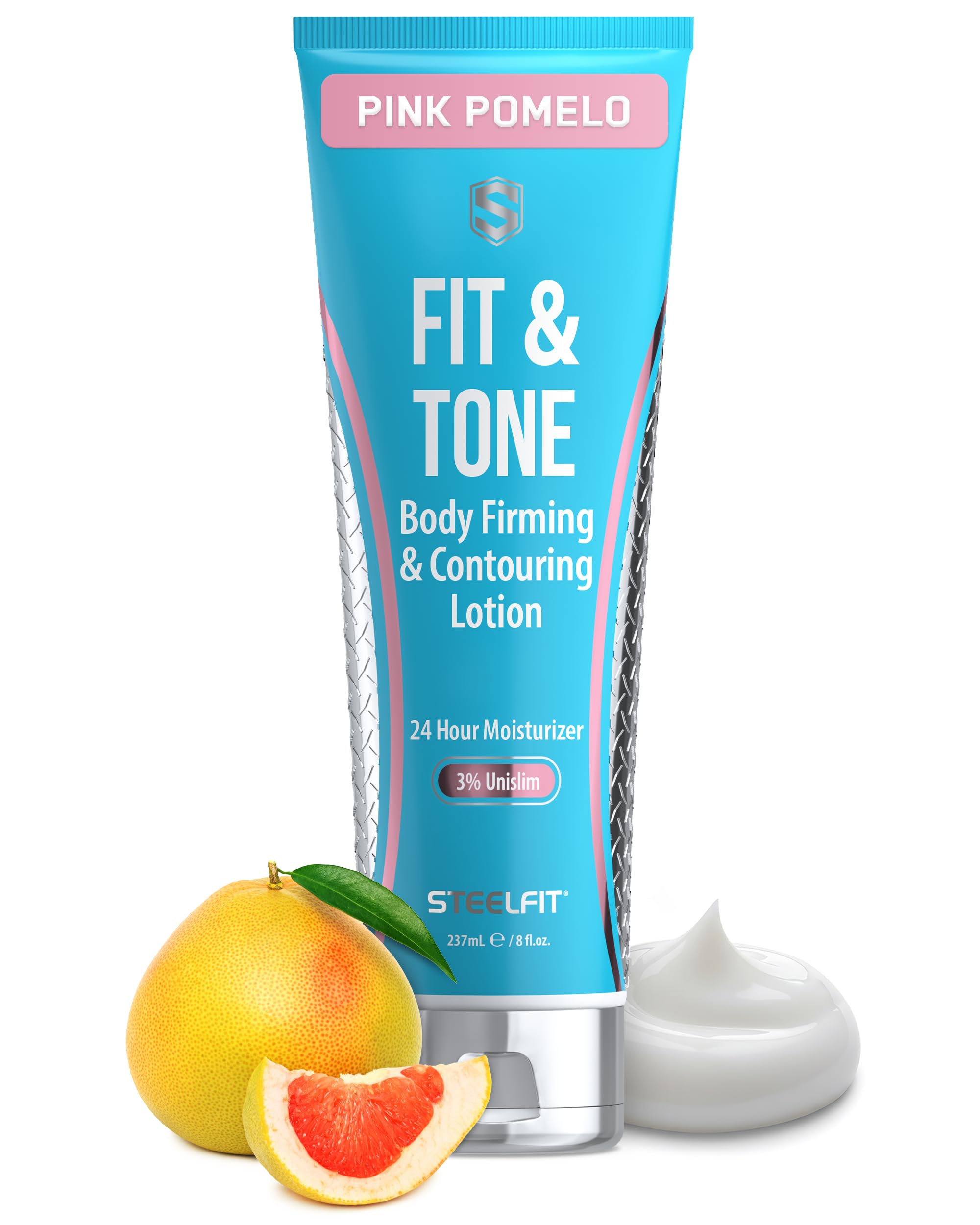 SteelFit Firming Body Lotion - Contouring & Skin Tightening Cream for Body - Firm & Tone Cellulite Remover for Legs Belly & Saggy Skin - Nourishing &