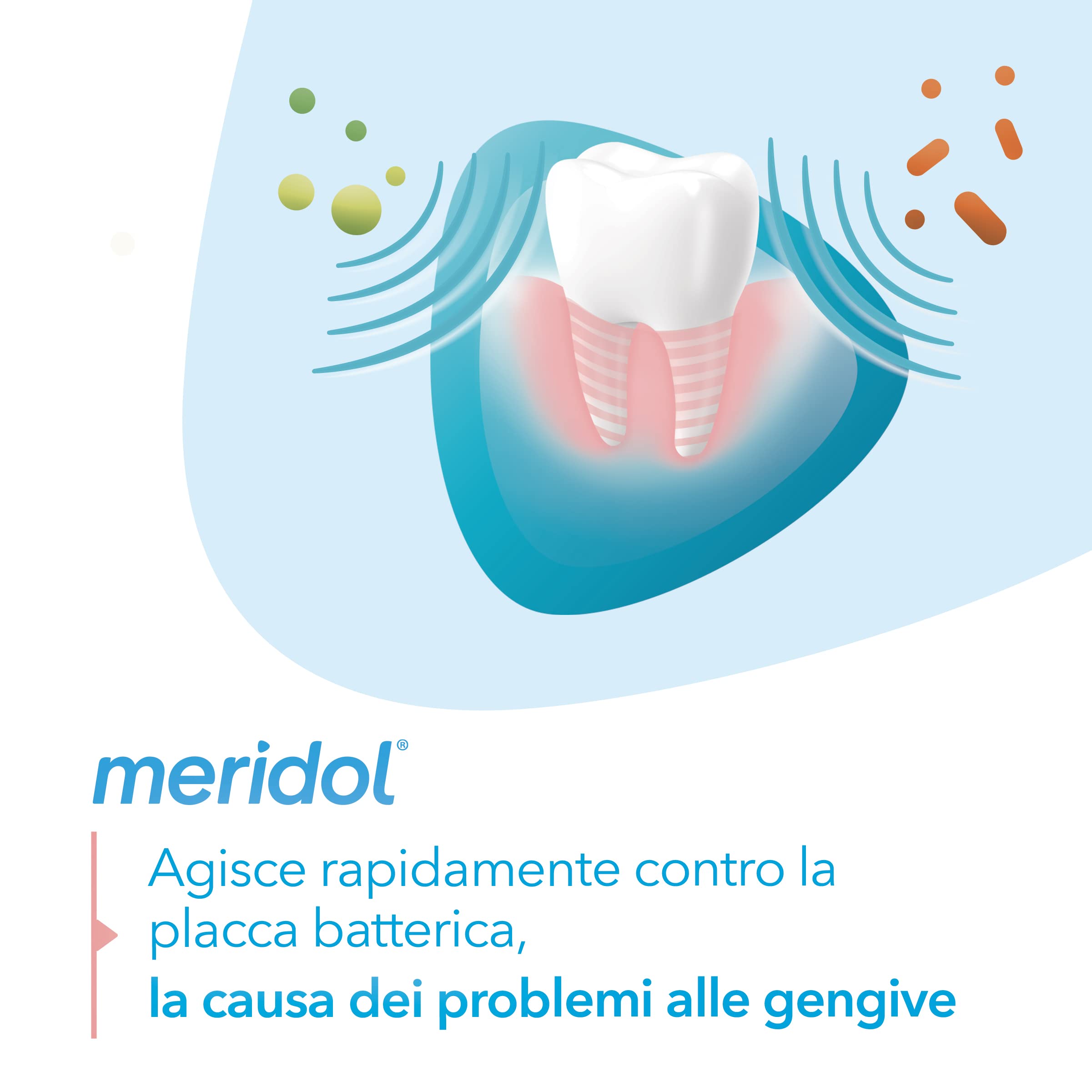 meridol Collutorio Protezione Gengive 400ml I Combatte il sanguinamento e l'infiammazione gengivale* |Protegge dalle recidive*| Effetto antibatterico*| Non macchia I 0% Alcohol