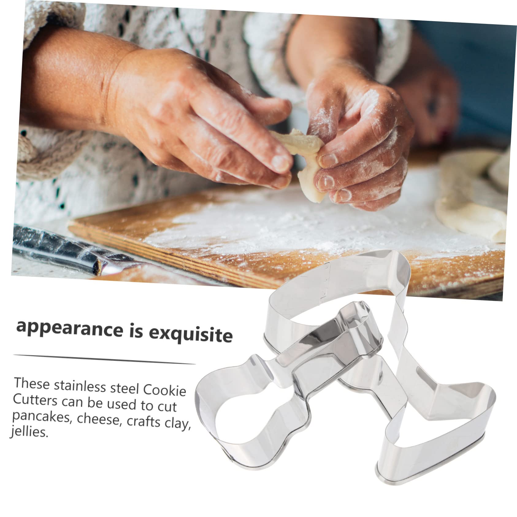 Ciieeo 4 Juegos Molde De Galletas Cuberteria Cuter Cortadores De Galletas Hat Bolas Fondant Cortador De Galletas De Fiesta Herramientas Para Hornear Acero Inoxidable 6 Piezas * 4
