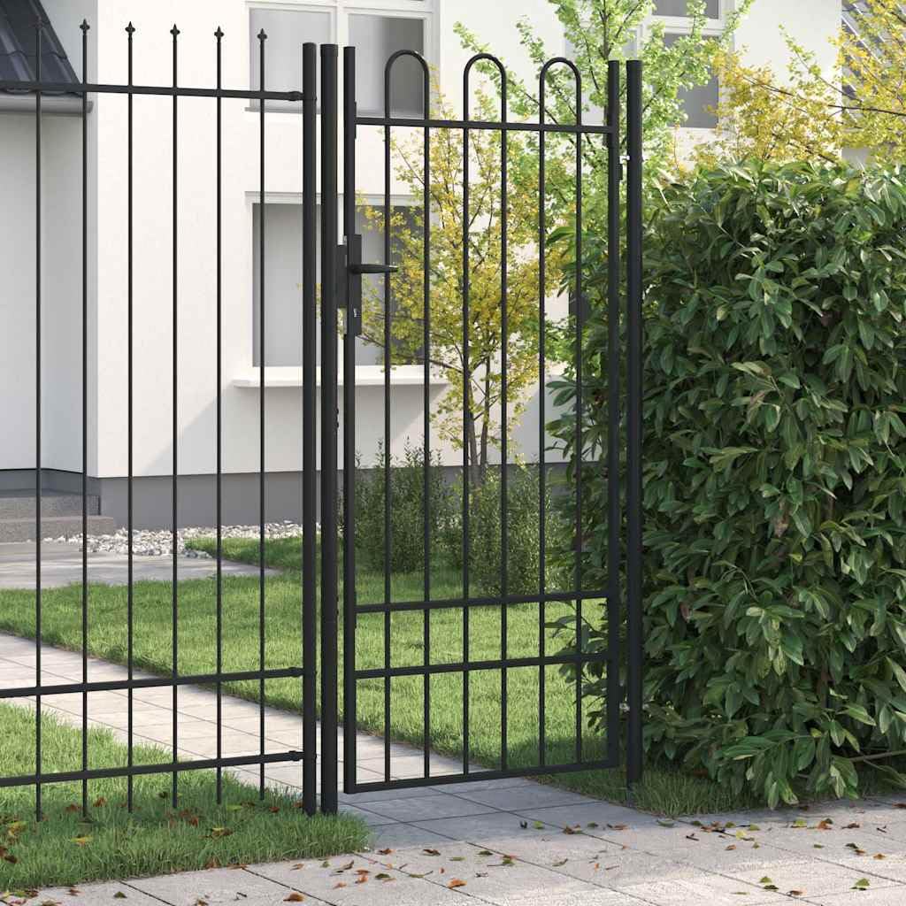 vidaXL Portail de clôture BOXTEL à porte simple avec arc en haut,