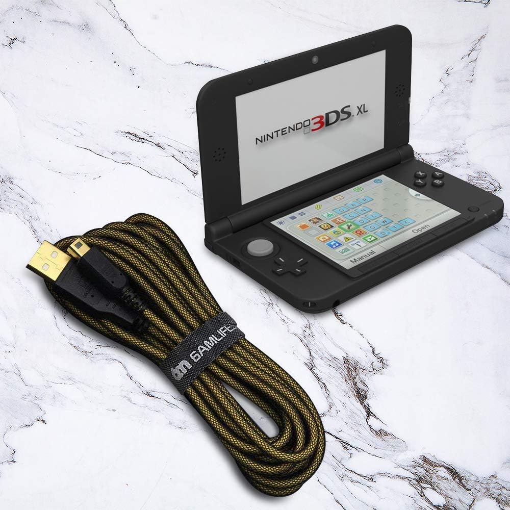 [10FT] 6amLifestyle Charging Charger Cable for 3DS High Speed Premium USB Power Charger Cord Compatible with 3DS/Nintendo 3DS XL/3DS/2DS/DSi/DSi XL
