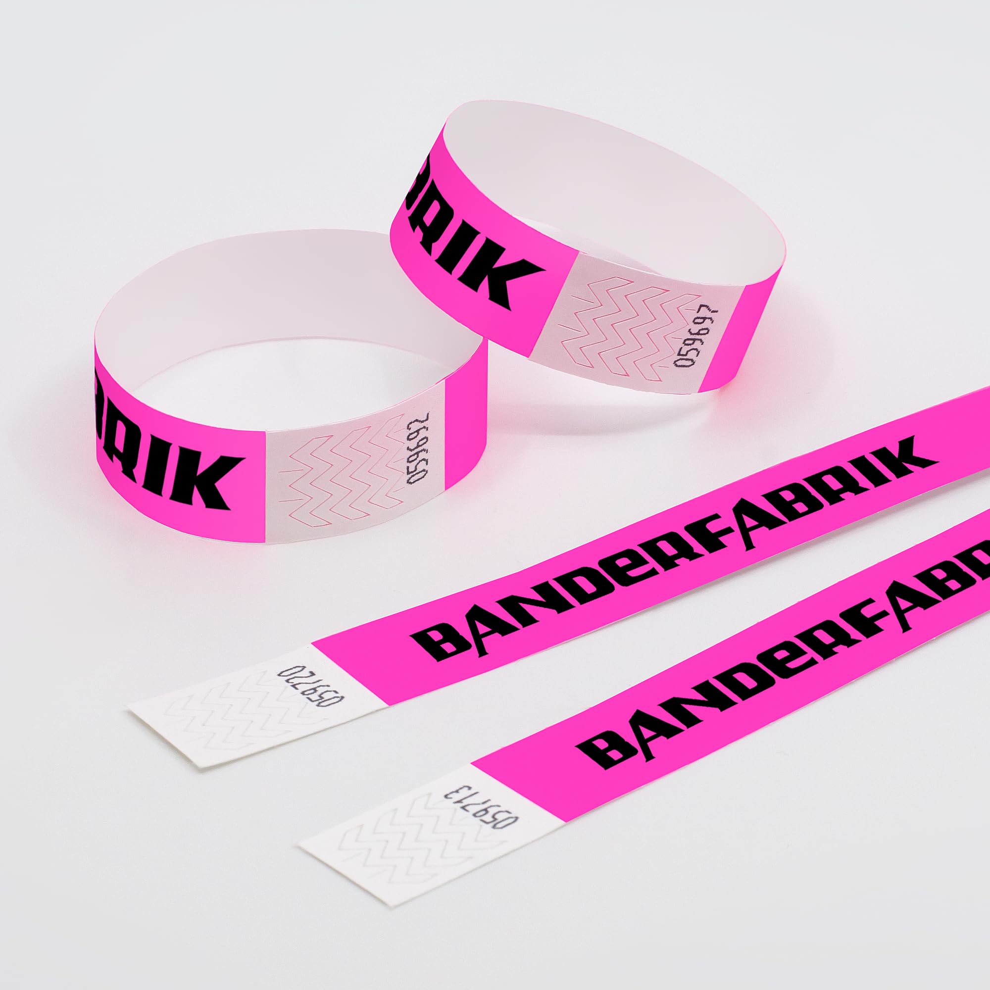 Einlassbänder aus Tyvek 19 x 255 mm 1000 Stück selbstklebend wasserdicht Festival Armbänder