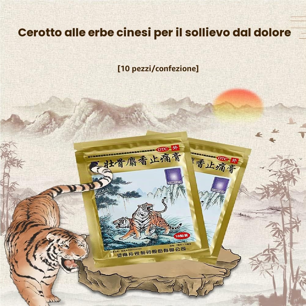 20 Pezzi Cerotti per dolori muscolari ed articolari, sollievo dal dolore alle erbe ​per dolori muscolari, mal di schiena e dolori alla spalla