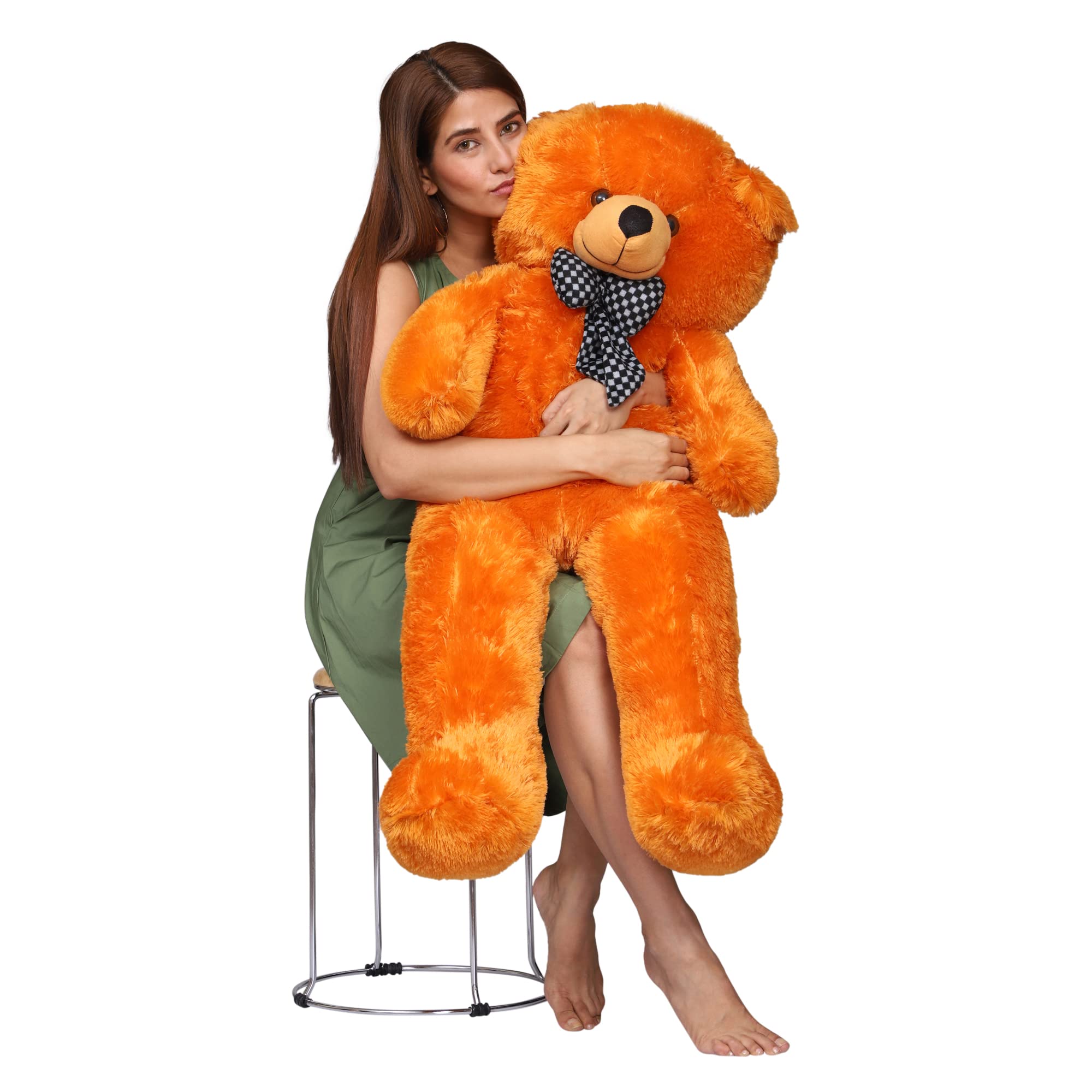 OSJS Toys Lovable/Fluffy/SpongyHuggable Cute Teddy Bear for Girlfriend/Birthday Gift/Boy/Girl/Valentine/Anniversary (Brown, 3 Feet) (B09CNP4KC5) Amazon Price History, Amazon Price Tracker