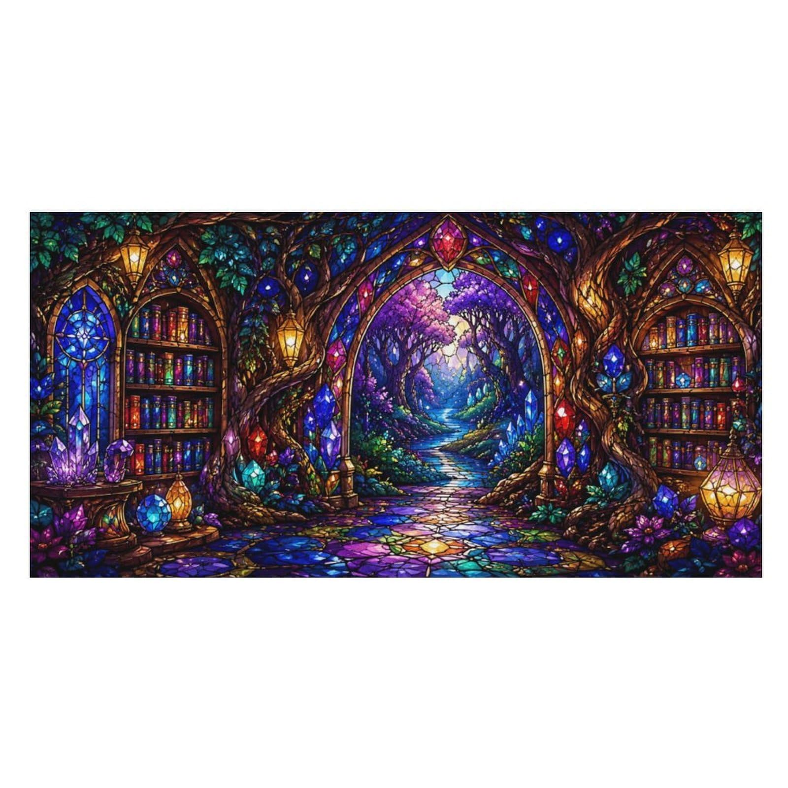 Anceky Enchanted Library Pathway Oversized Beach Towel Quick Dry Sand Free Microfiber Travel Towel Lightweight Multi Purpose Beach Blanket Pool Gym Bath Towel 63x31 in