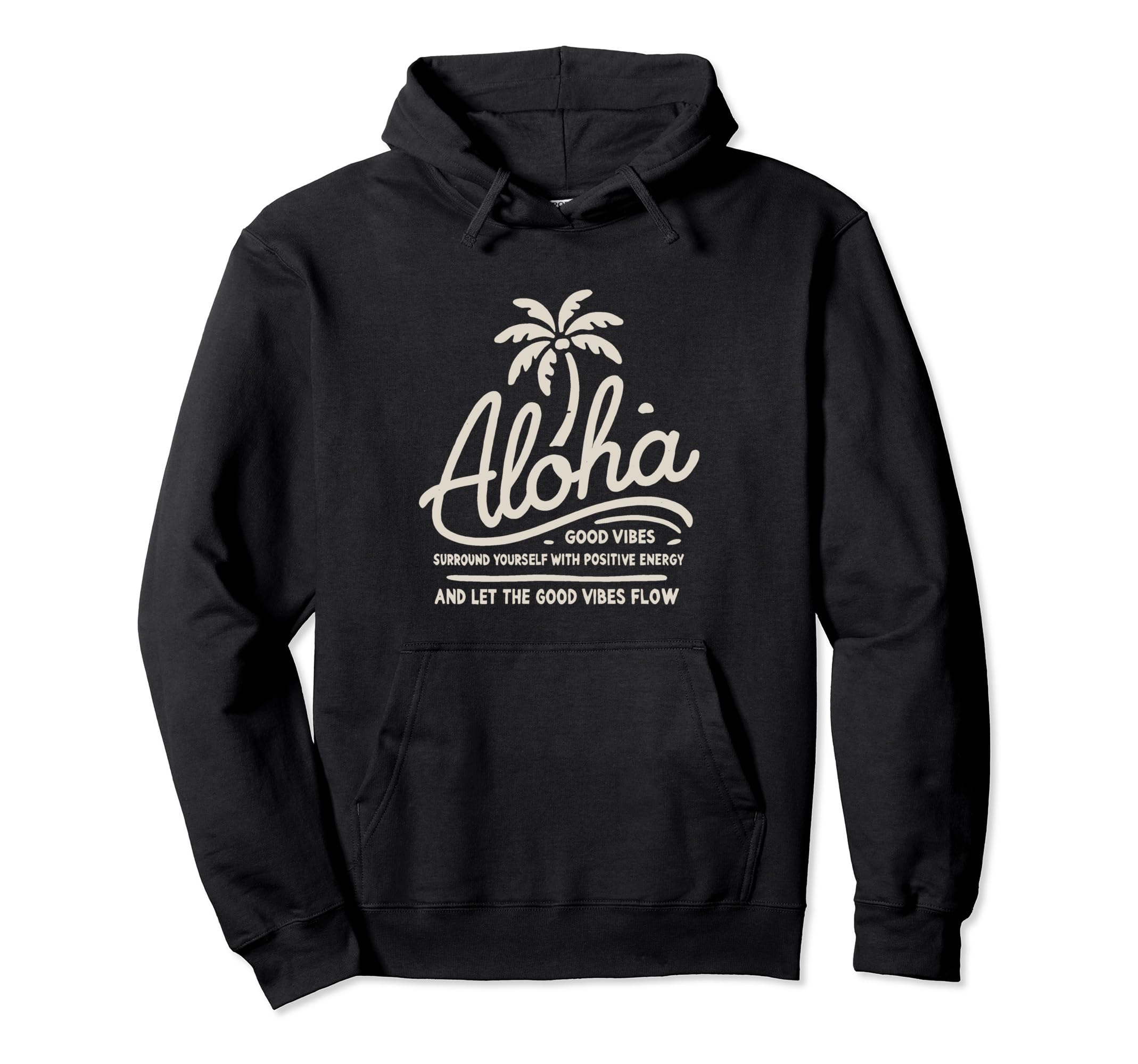 Aloha Hawaii Hoodie Damen - Retro Palmen Design Pullover Mit Kapuze