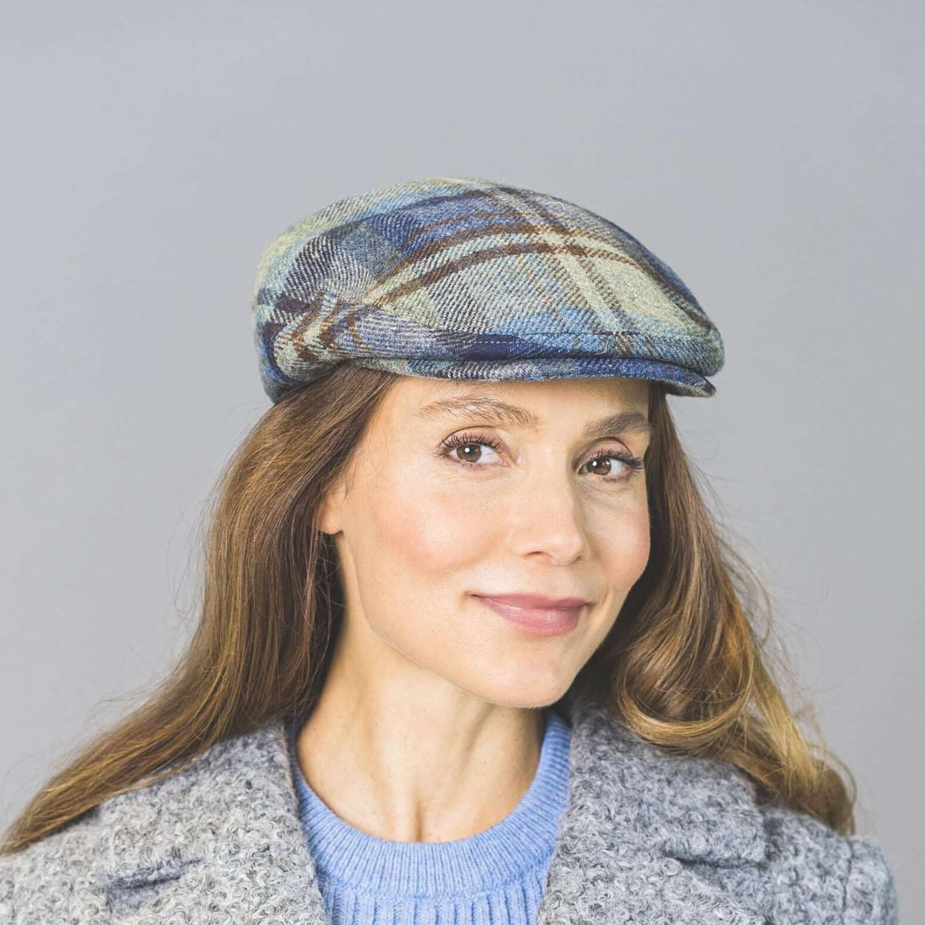 Stormy Kromer The Jockey Cap - Fashion Wool Hat in Harris Tweed