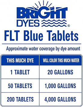 FLT Blue Tracer Dye Tablets - 200 Count