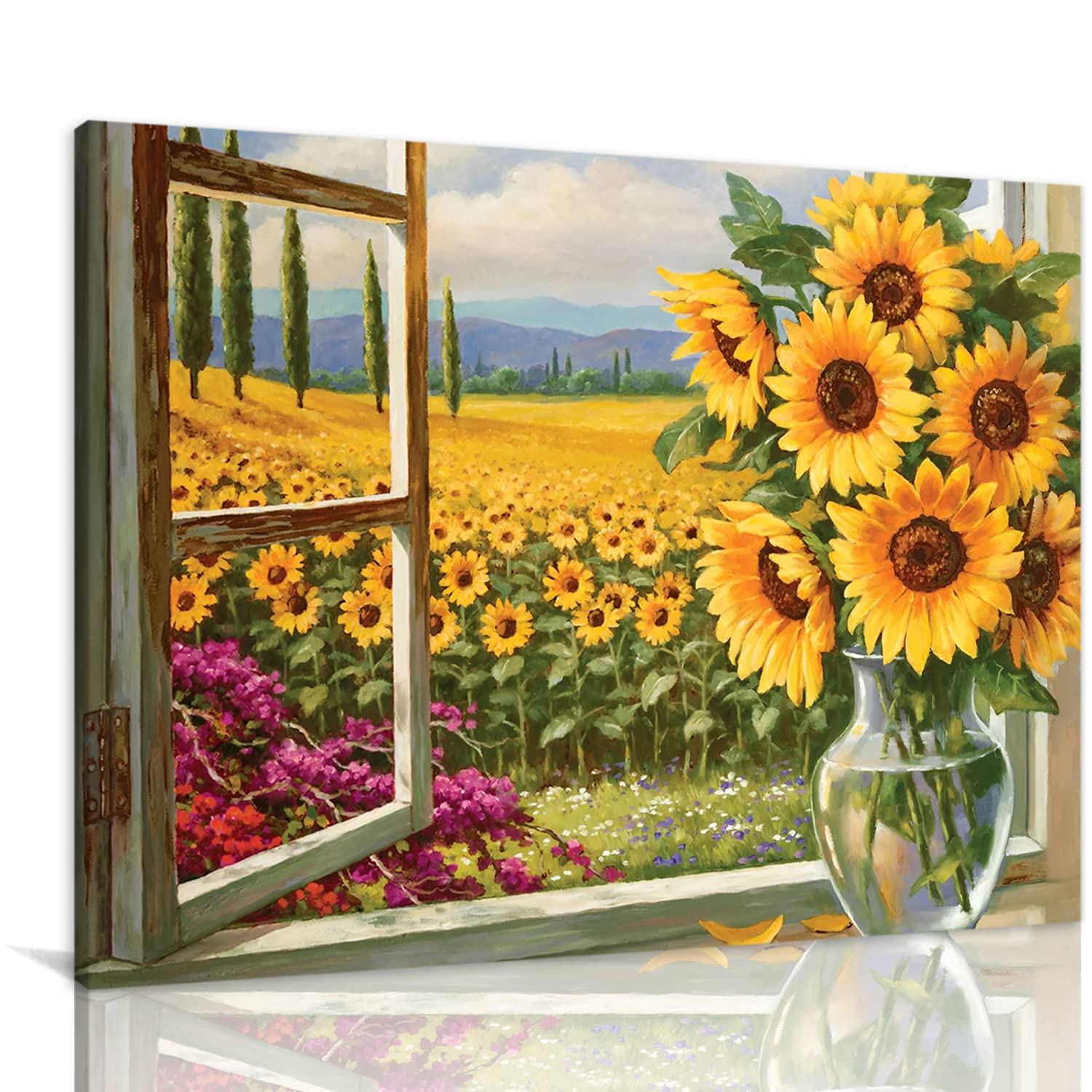 Farmhouse Sonnenblumen-Wandkunst \, image size:1500x1500