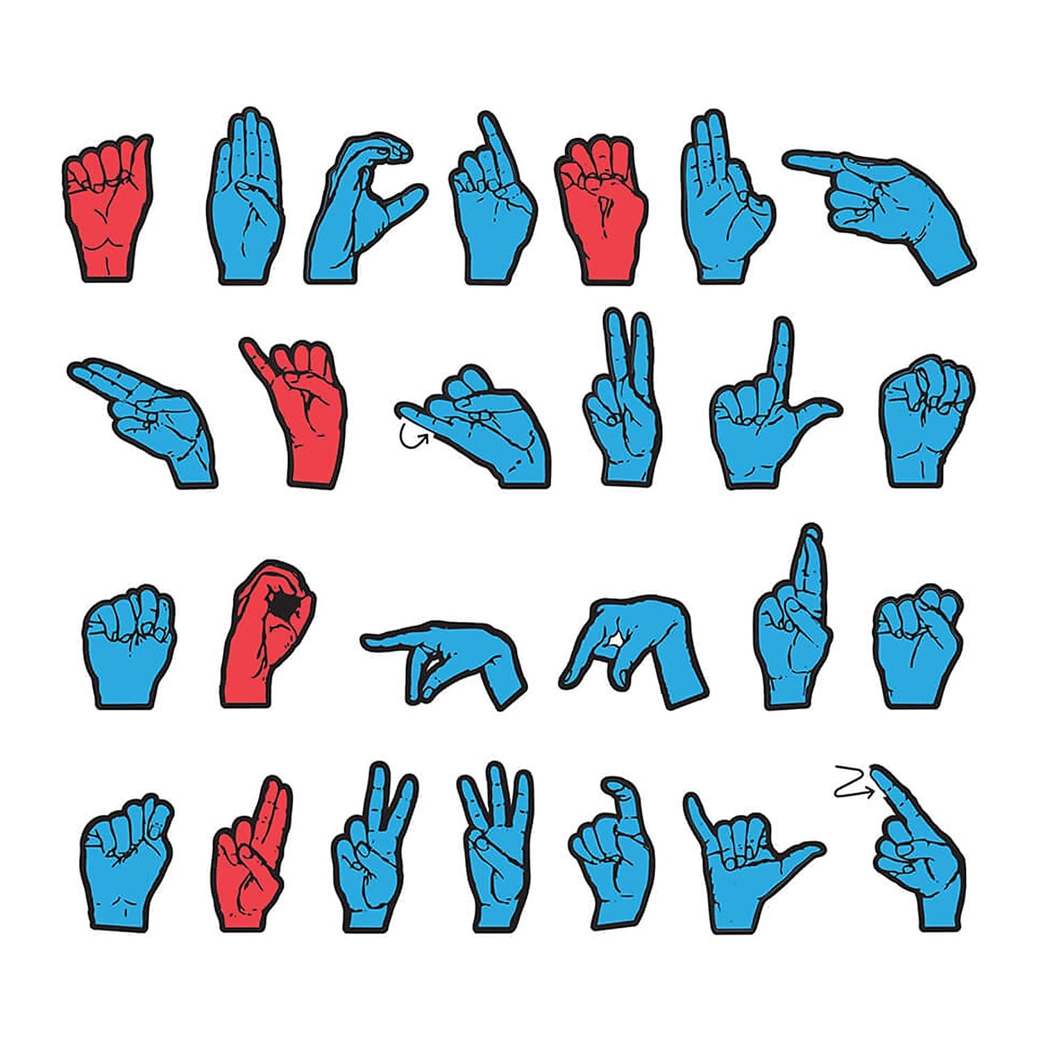 Amazon.com: WonderFoam® Magnetic Sign Language Letters