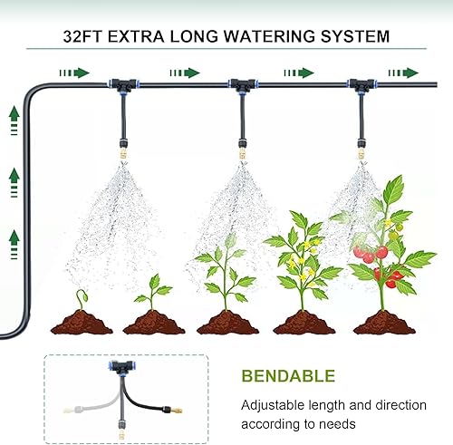 Vista 39 de Invernaderos de 12 x 7 x 7 pies para exteriores resistentes, grandes casas verdes para exteriores con 6 ventanas de malla ventilada, puerta