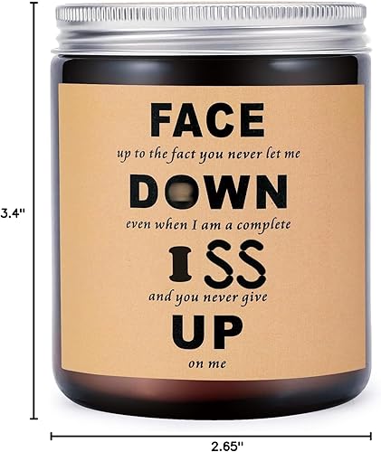 Vista 7 de Regalos para el día de la madre para esposa de parte del marido, velas románticas para ella él, regalos para su novia, pareja, aniversario de Cara